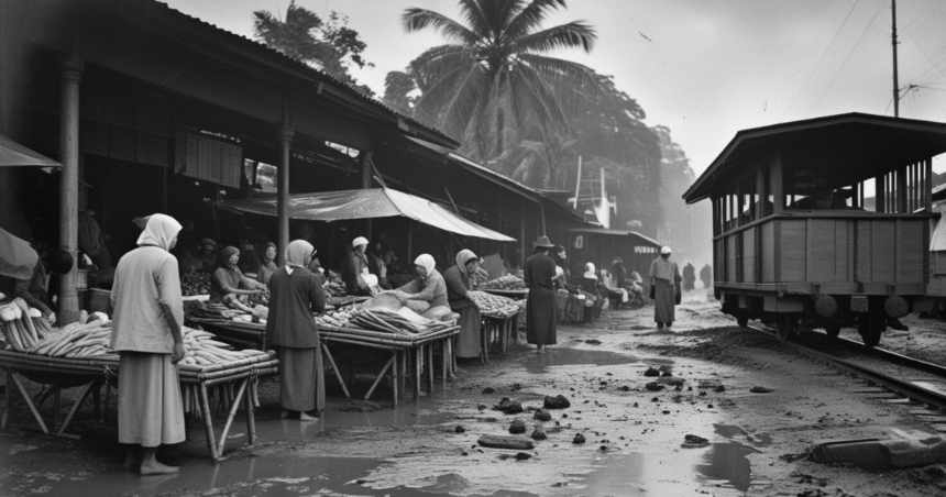 STRONG WINDS AT CIPARAY MARKET